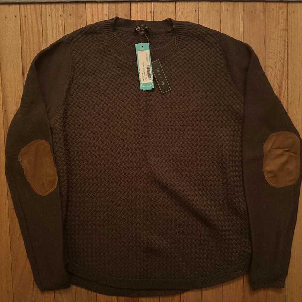 NEW Lety & Me Josey Elbow Patch Pullover